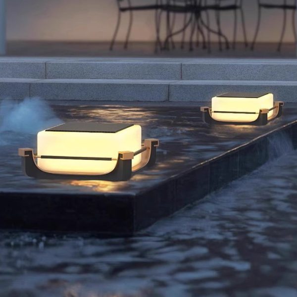 Modern Minimalist Waterproof Stainless Steel PC Columnar Solar LED Outdoor Light For Garden - Image 19
