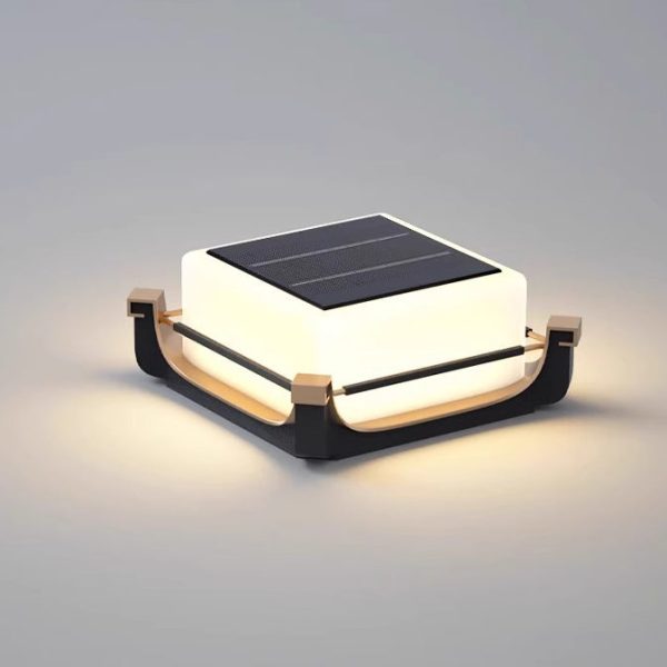 Modern Minimalist Waterproof Stainless Steel PC Columnar Solar LED Outdoor Light For Garden - Image 10