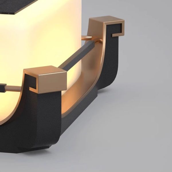 Modern Minimalist Waterproof Stainless Steel PC Columnar Solar LED Outdoor Light For Garden - Image 6