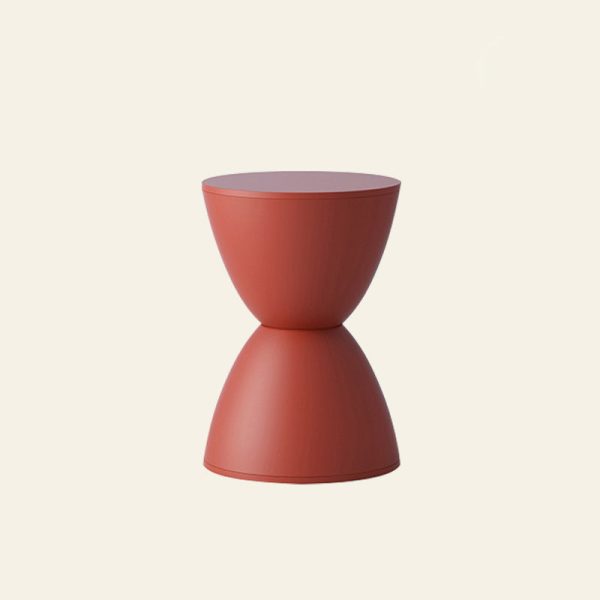 Modern Minimalist PP Hourglass-Shaped Stool Chair For Bedroom & Living Room - Image 13