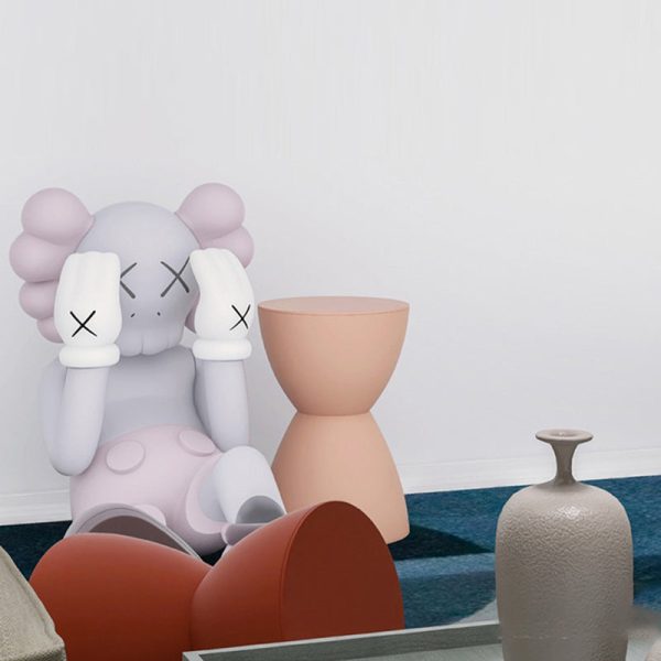 Modern Minimalist PP Hourglass-Shaped Stool Chair For Bedroom & Living Room - Image 15