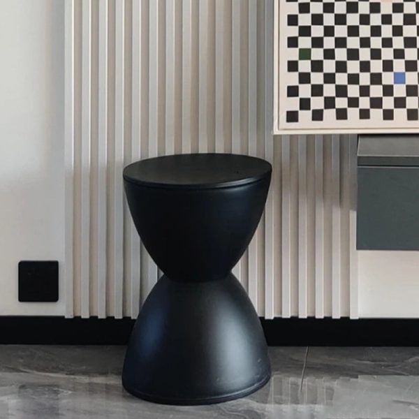 Modern Minimalist PP Hourglass-Shaped Stool Chair For Bedroom & Living Room - Image 16