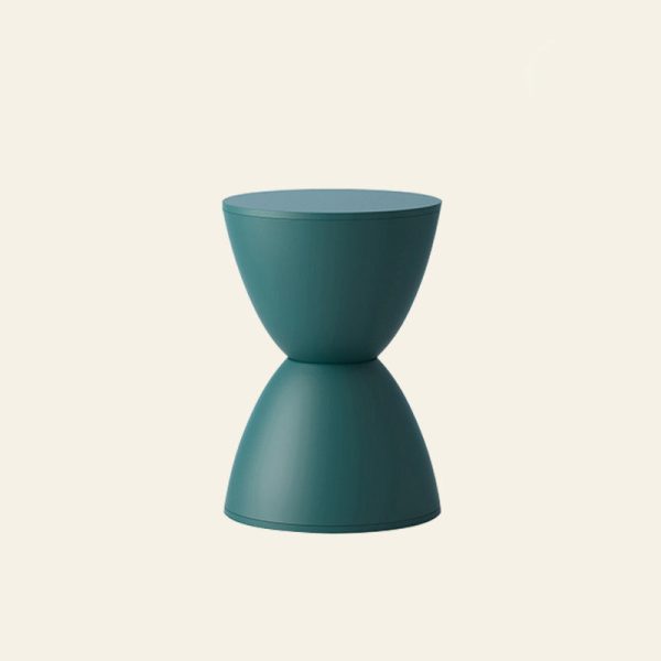 Modern Minimalist PP Hourglass-Shaped Stool Chair For Bedroom & Living Room - Image 6