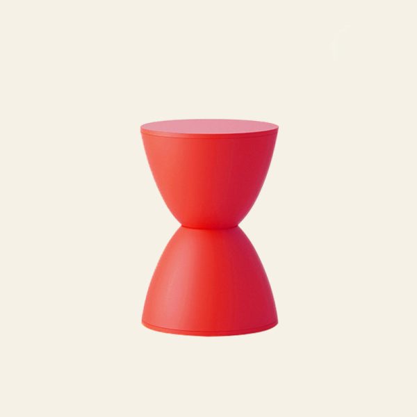 Modern Minimalist PP Hourglass-Shaped Stool Chair For Bedroom & Living Room - Image 9