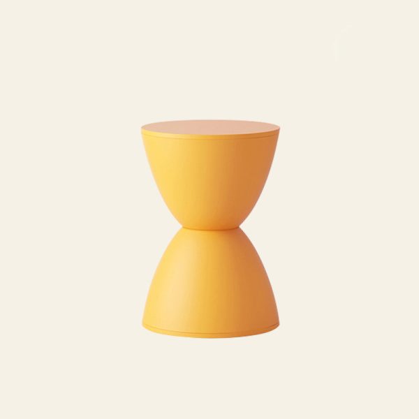 Modern Minimalist PP Hourglass-Shaped Stool Chair For Bedroom & Living Room - Image 7
