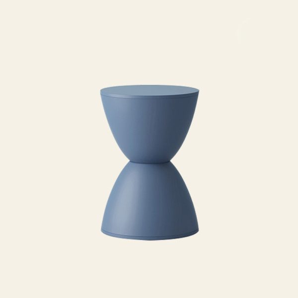 Modern Minimalist PP Hourglass-Shaped Stool Chair For Bedroom & Living Room - Image 10