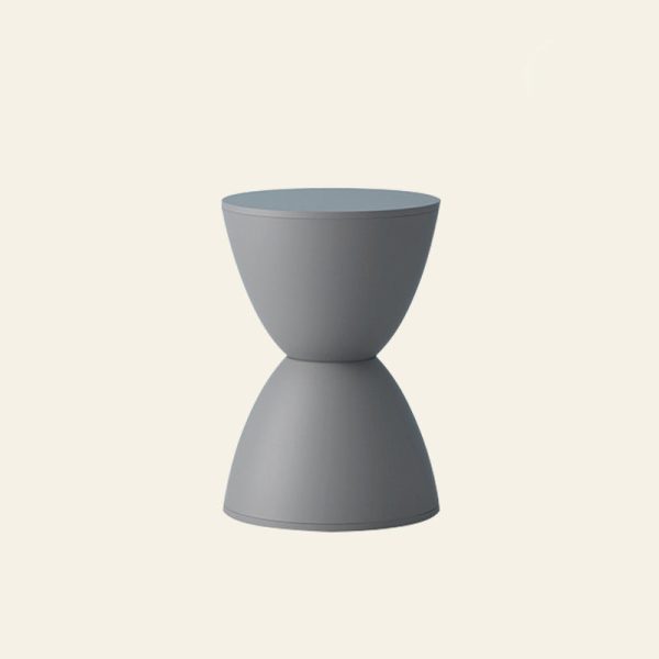 Modern Minimalist PP Hourglass-Shaped Stool Chair For Bedroom & Living Room - Image 11
