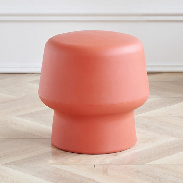 Contemporary Creative Plastic Mushroom Round Low Stool For Bedroom & Living Room Seating - Image 9