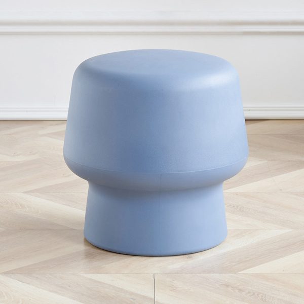 Contemporary Creative Plastic Mushroom Round Low Stool For Bedroom & Living Room Seating - Image 10