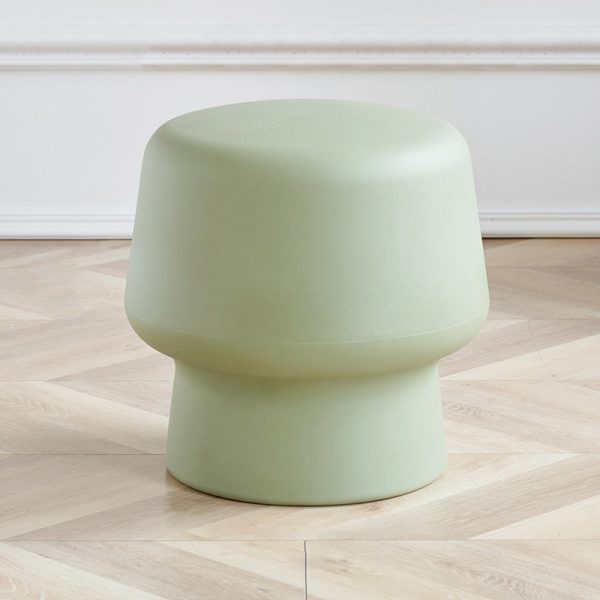 Contemporary Creative Plastic Mushroom Round Low Stool For Bedroom & Living Room Seating - Image 12