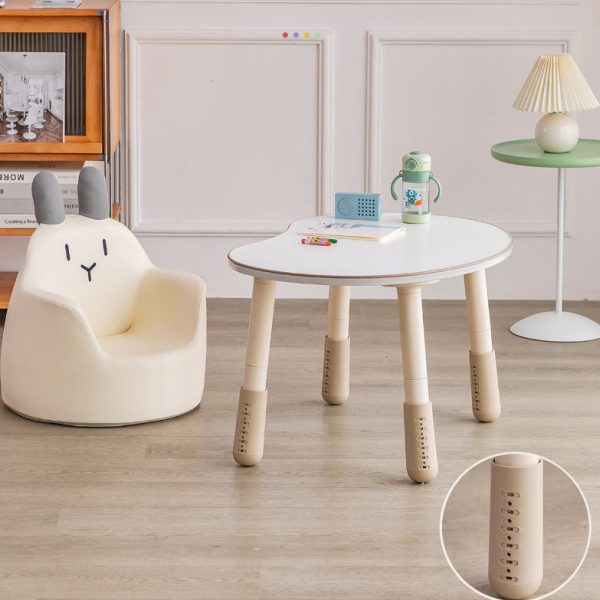 Modern Art Deco Wood Leather Animal-Shaped Kids Chair With Backrest & Armrest For Bedroom & Living Room - Image 3