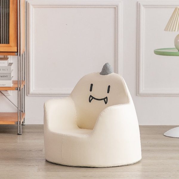 Modern Art Deco Wood Leather Animal-Shaped Kids Chair With Backrest & Armrest For Bedroom & Living Room - Image 13