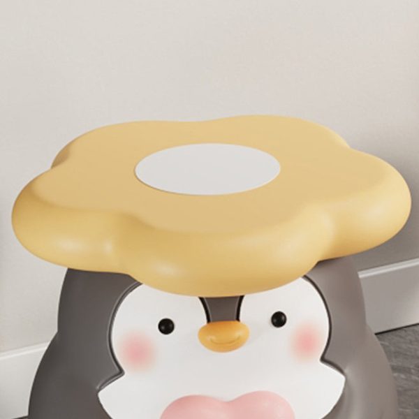 Modern Art Deco Resin Penguin-Shaped Flower Low Stool For Living Room - Image 7