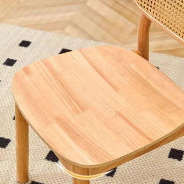 Traditional Chinese Solid Wood Oval Curved Dining Chair With Backrest For Dining Room - Image 6