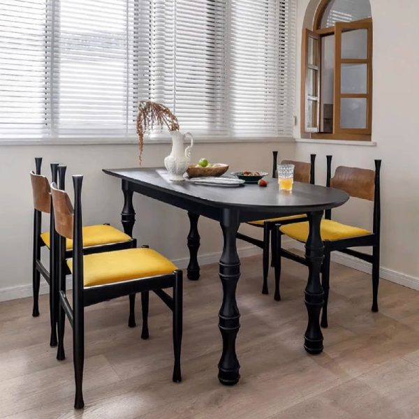 Modern Simplicity Ash Wood Velvet Dining Chair Backrest Armless For Dining Room - Image 11