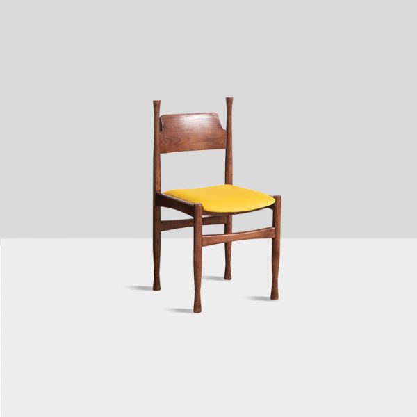 Modern Simplicity Ash Wood Velvet Dining Chair Backrest Armless For Dining Room - Image 21