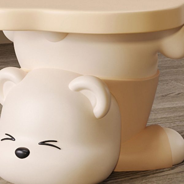 Contemporary Creative Bear Resin Footstool Backless Armless For Living Room - Image 6