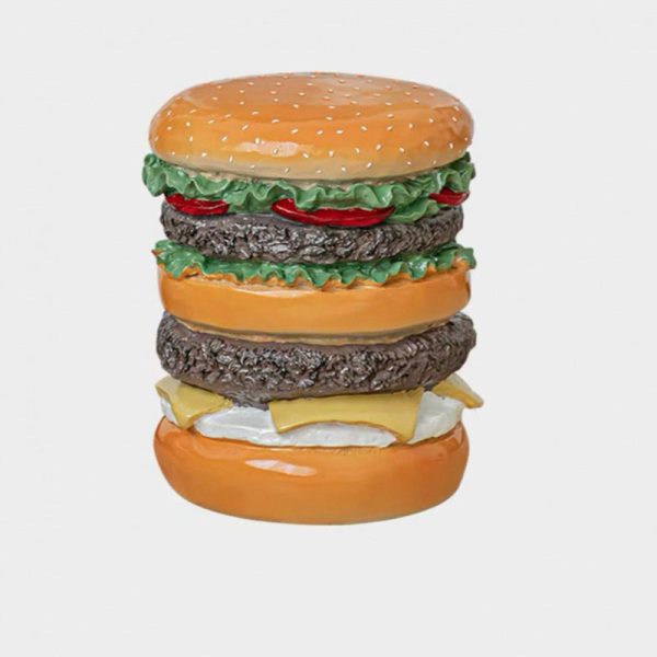 Contemporary Creative Hamburger Corn Footstool Backless Armless For Living Room - Image 13