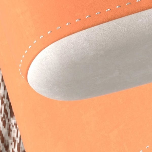 Contemporary Creative Arrow Flannelette Solid Wood Footstool Backless Armless For Living Room - Image 7