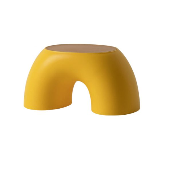 Contemporary Creative PP Rainbow Shape Macarons Footstool Backless Armless For Living Room - Image 9
