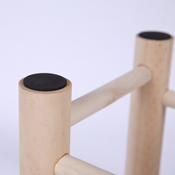 Contemporary Simplicity Hemp Rope Weaving Pine Low Stool Backless Armless For Living Room - Image 7