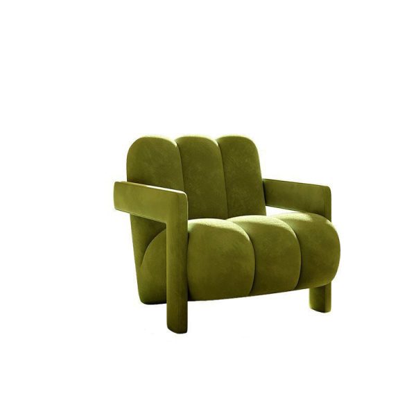 Contemporary Nordic Flannelette Solid Wood Sofa Backrest Armrest For Living Room - Image 20