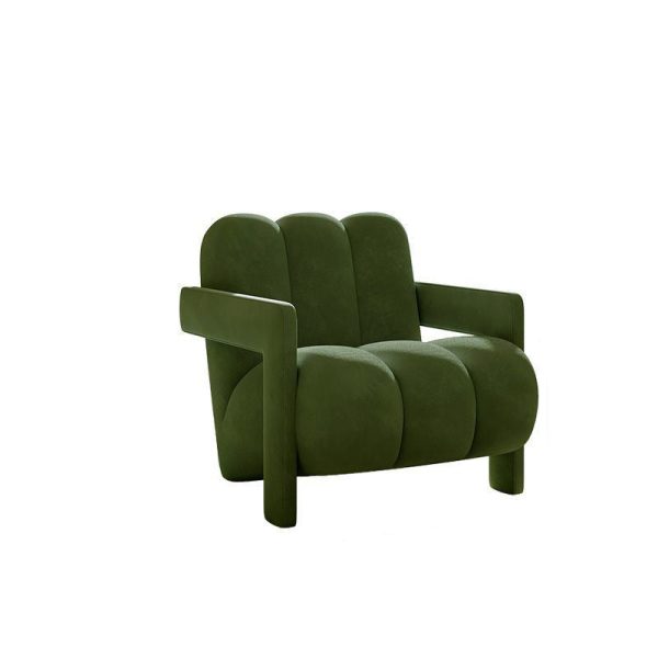 Contemporary Nordic Flannelette Solid Wood Sofa Backrest Armrest For Living Room - Image 23