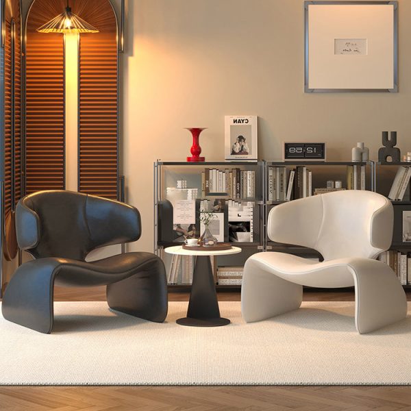 Contemporary Nordic Leather Solid Wood Sofa Backrest Armrest For Living Room