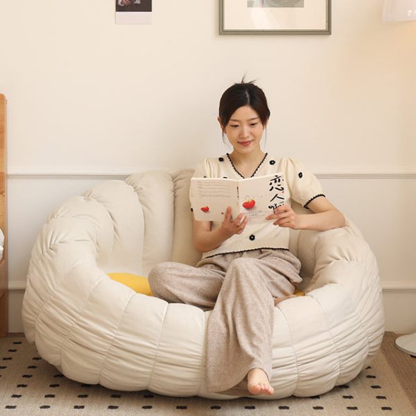 Contemporary Nordic EPS Particles Flannelette Sofa Backrest Armrest For Living Room - Image 10