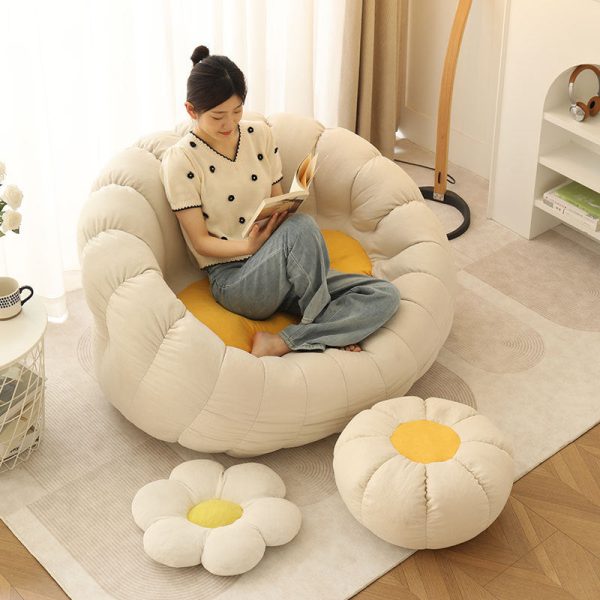 Contemporary Nordic EPS Particles Flannelette Sofa Backrest Armrest For Living Room - Image 12