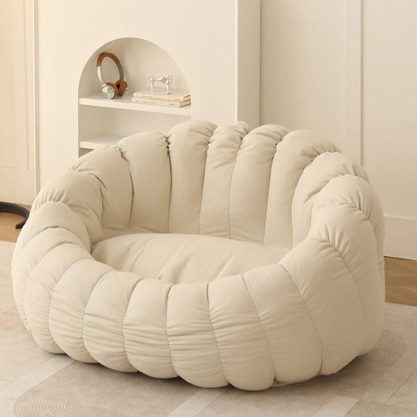 Contemporary Nordic EPS Particles Flannelette Sofa Backrest Armrest For Living Room - Image 2