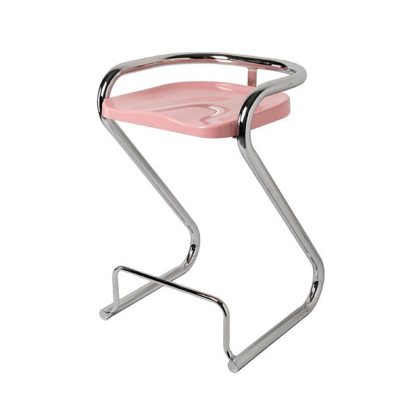 Contemporary Nordic ABS Iron Geometry Bar Stool Backless Armless For Dining Room - Image 26