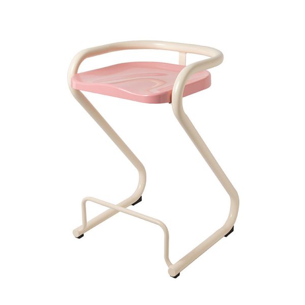 Contemporary Nordic ABS Iron Geometry Bar Stool Backless Armless For Dining Room - Image 30