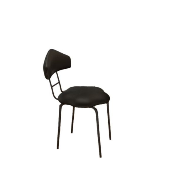 Contemporary Nordic Cloud Shape Cushion Leather Carbon Steel Vanity Stool Backrest Armless For Bedroom - Image 16