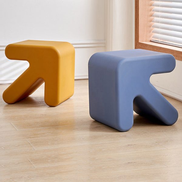 Contemporary Creative Arrow Full PE Footstool Backless Armless For Living Room - Image 9