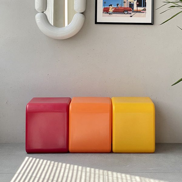Contemporary Creative Arrow Full PE Footstool Backless Armless For Living Room - Image 14