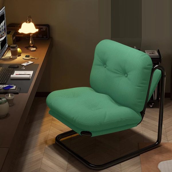 Contemporary Nordic Square Corduroy Iron Doll Cotton Sponge Sofa Backrest Armless For Bedroom - Image 15