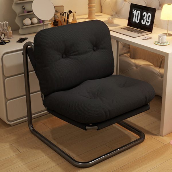 Contemporary Nordic Square Corduroy Iron Doll Cotton Sponge Sofa Backrest Armless For Bedroom - Image 3