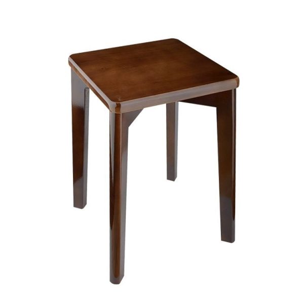 Modern Minimalist Square Solid Wood Low Stool Backless Armless For Dining Room - Image 7