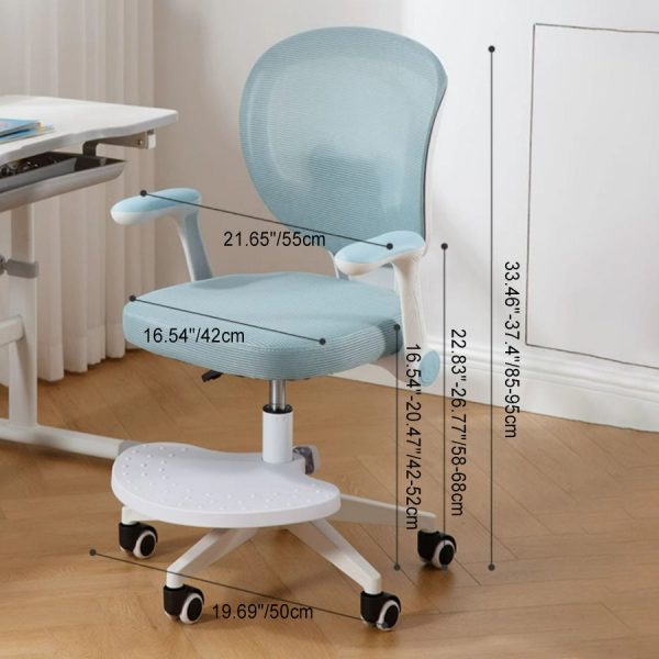 Contemporary Creative Kids Square Panda PP Hardware Desk Chair Backrest Armrest For Home Office - Image 4