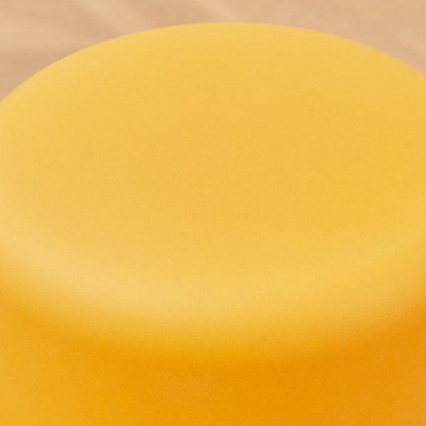 Contemporary Nordic Round Plastic Footstool Backless Armless For Living Room - Image 7