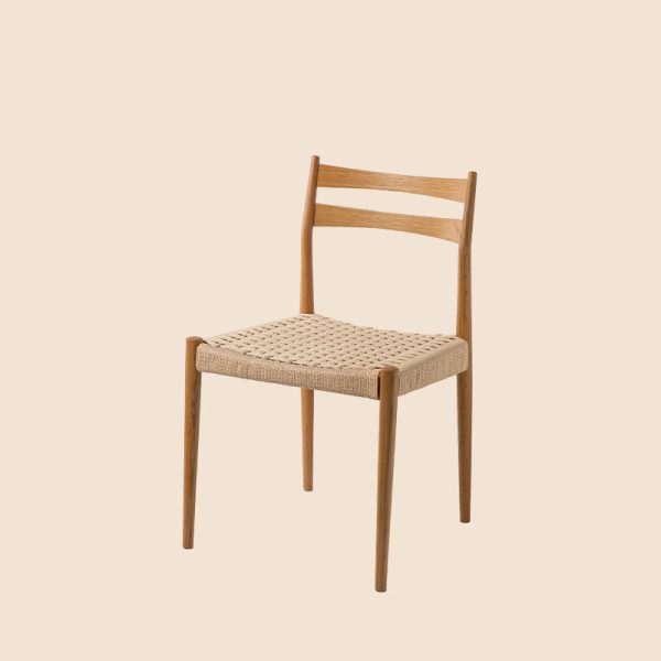 Traditional Vintage Square Wood Cowhide Rope Dining Chair Backrest For Dining Room - Image 15