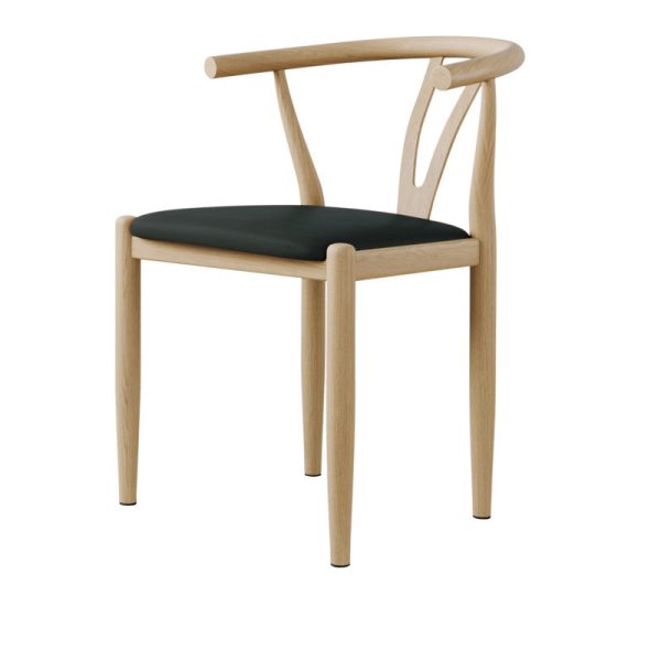 Modern Simplicity Leather Carbon Steel Sponge Square Curved Dining Chair Backrest For Dining Room - Image 18