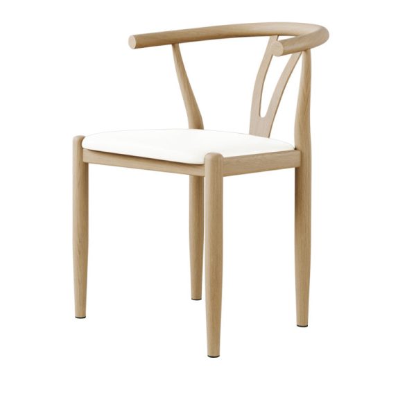 Modern Simplicity Leather Carbon Steel Sponge Square Curved Dining Chair Backrest For Dining Room - Image 20