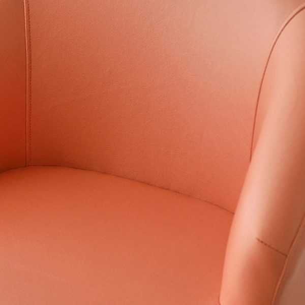 Contemporary Nordic Rectangular Technology Cloth Upholstered Wood Accent Chair For Living Room - Image 7