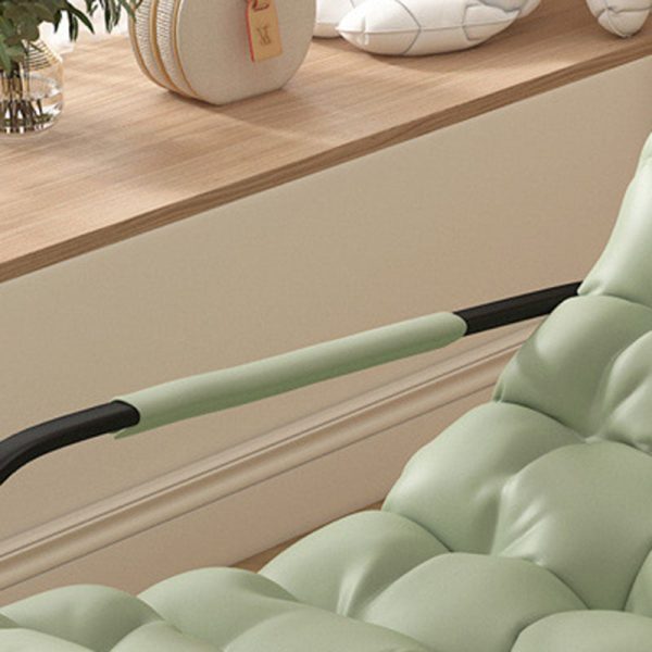 Modern Minimalist Iron Leather Cotton Rectangular Recliner Backrest Armrest Footrest For Living Room - Image 24