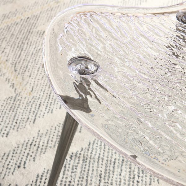 Contemporary Creative Acrylic Metal Square Triangle Mermaid Vanity Chair Backrest For Bedroom - Image 7
