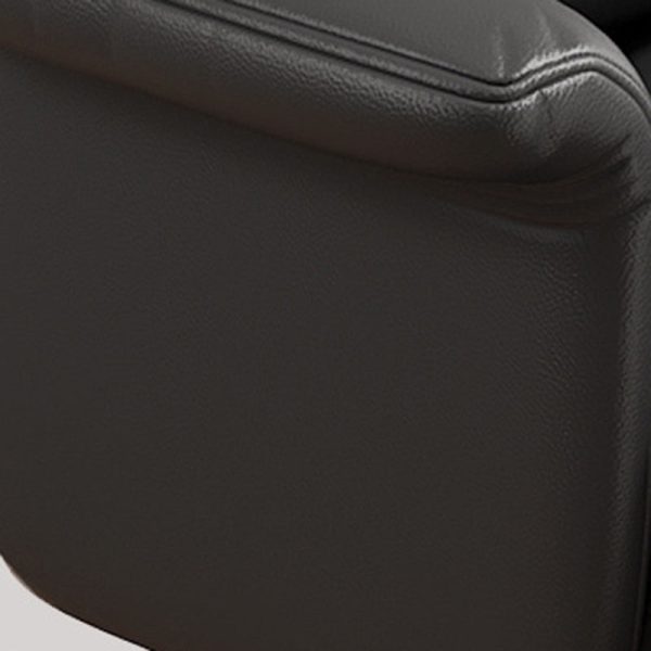 Modern Minimalist Leather Metal Rectangular Square Desk Chair Backrest Armrest Footrest For Home Office - Image 6