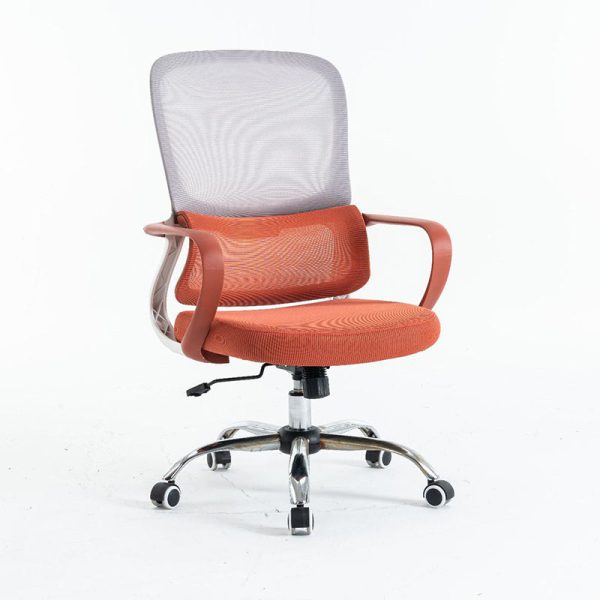 Modern Minimalist Fabric Plastic Nylon Square Rectangular Desk Chair Backrest Armrest For Home Office - Image 12