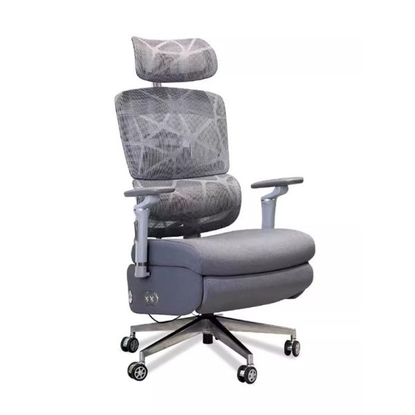 Modern Minimalist Metal PP Mesh Nylon Square Rectangle Electric Massage Desk Chair Backrest Armrest Footrest For Home Office - Image 3